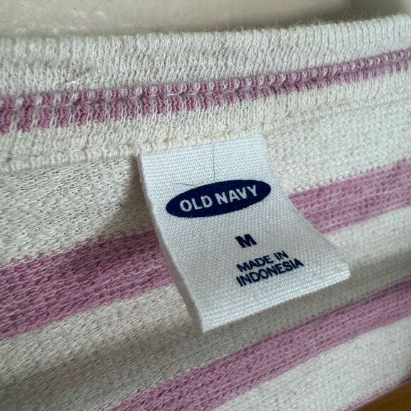 SALE! Striped Old Navy Tie Front Top Size M EUC - Picture 6 of 6